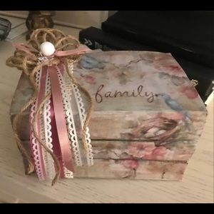 Home decor Hand crafted repurposed decorative books